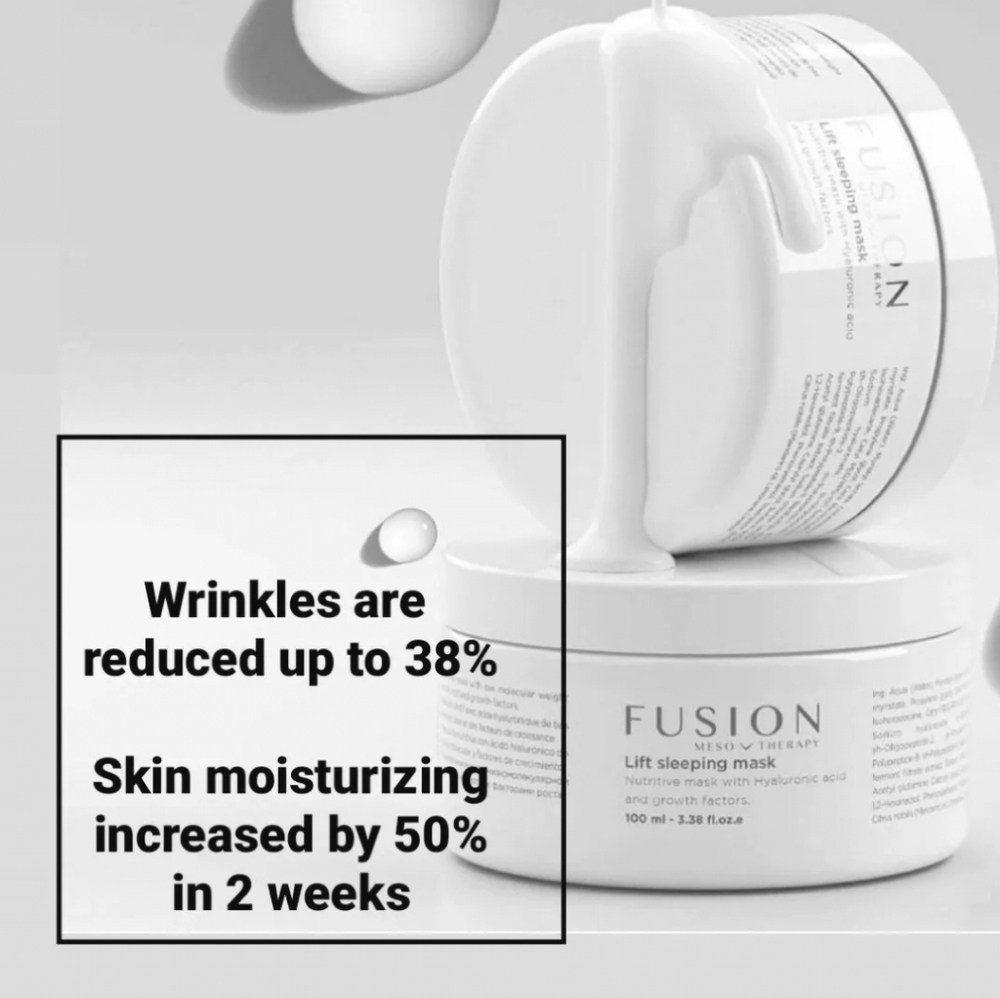Fusion meso Lift Sleeping Mask intense anti aging  overnight treatment EGF